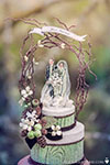 1920s Woodland Glamour Cake Topper